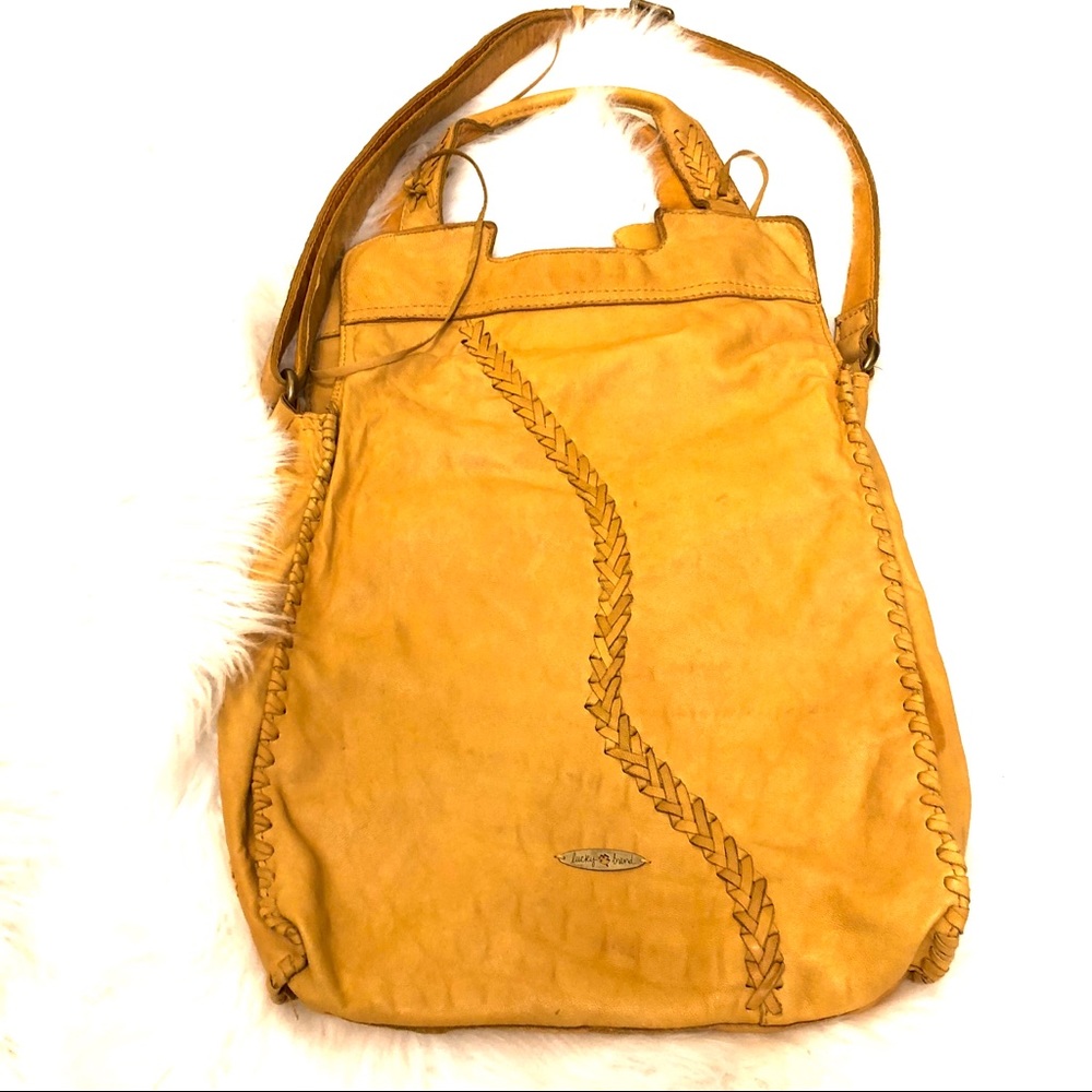 Boho hippie lucky brand leather bag